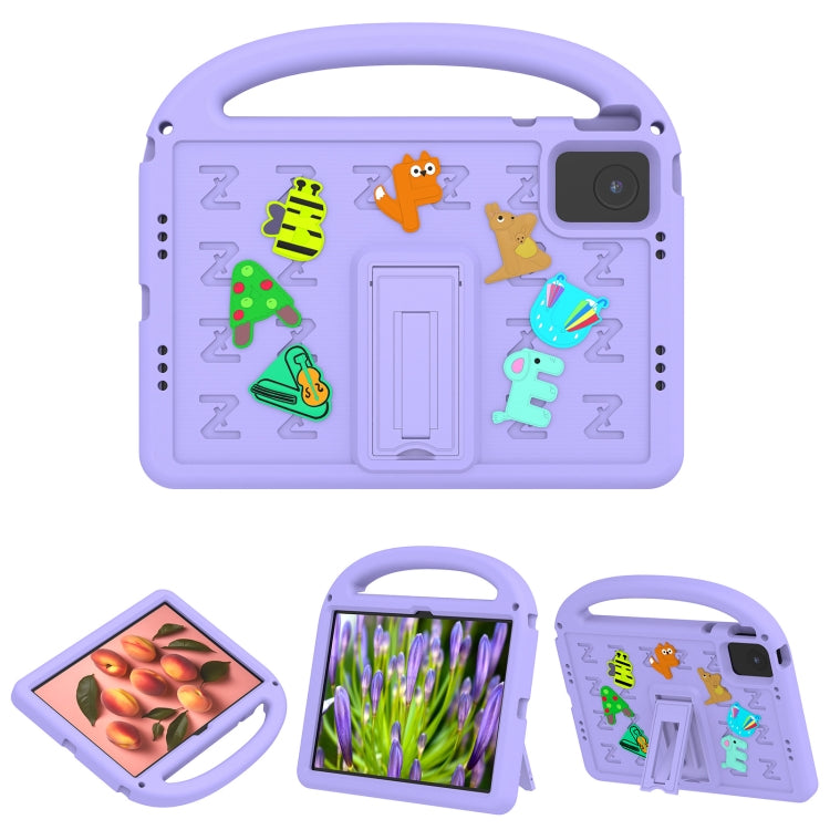 For Lenovo Tab M11 / Xiaoxin Pad 11 2024 Cartoon Sparrow EVA Shockproof Tablet Case(Taro Purple) - Lenovo by PMC TechLife | Online Shopping South Africa | PMC TechLife | Buy Now Pay Later Mobicred