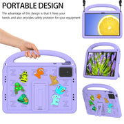 For Lenovo Tab M11 / Xiaoxin Pad 11 2024 Cartoon Sparrow EVA Shockproof Tablet Case(Taro Purple)