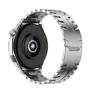 For Huawei Watch 3 Pro New 22mm Double Lock Buckle Turtle Steel Watch Band(Silver)