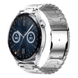 For Huawei Watch GT 3 Pro 46mm 22mm Double Lock Buckle Turtle Steel Watch Band(Silver) - free shipping - PMC TechLife - Order now!