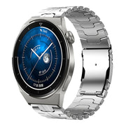 For Huawei Watch GT 3 46mm 22mm Double Lock Buckle Turtle Steel Watch Band(Silver)
