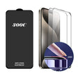 For iPhone 15 Pro Max 2pcs ENKAY 300C Super Large Arc Full Coverage High Aluminum-silicon Tempered Glass Film Black - iPhone 15 Pro Max Tempered Glass by ENKAY | Online Shopping South Africa | PMC TechLife | Buy Now Pay Later Mobicred