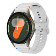 For Samsung Galaxy Watch 7 40 / 44mm Wave Pattern Stitched Silicone Watch Band(Light Gray) - free shipping - PMC TechLife - Order now!