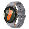 For Samsung Galaxy Watch 7 40 / 44mm Wave Pattern Stitched Silicone Watch Band(Dark Gray) - free shipping - PMC TechLife - Order now!