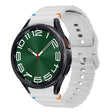 For Samsung Galaxy Watch 6 Classic Wave Pattern Stitched Silicone Watch Band(Light Gray) - free shipping - PMC TechLife - Order now!