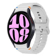 For Samsung Galaxy Watch 6 40 / 44mm Wave Pattern Stitched Silicone Watch Band(Light Gray) - free shipping - PMC TechLife - Order now!
