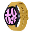 For Samsung Galaxy Watch 6 40 / 44mm Wave Pattern Stitched Silicone Watch Band(Yellow) - free shipping - PMC TechLife - Order now!