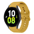 For Samsung Galaxy Watch 5 40 / 44mm Wave Pattern Stitched Silicone Watch Band(Yellow) - free shipping - PMC TechLife - Order now!