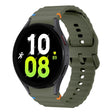 For Samsung Galaxy Watch 5 40 / 44mm Wave Pattern Stitched Silicone Watch Band(Army Green) - free shipping - PMC TechLife - Order now!