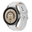 For Samsung Galaxy Watch 5 Pro Wave Pattern Stitched Silicone Watch Band(Light Gray) - free shipping - PMC TechLife - Order now!