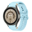 For Samsung Galaxy Watch 5 Pro Wave Pattern Stitched Silicone Watch Band(Light Blue) - free shipping - PMC TechLife - Order now!