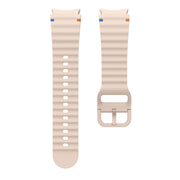 For Samsung Galaxy Watch 5 Pro Wave Pattern Stitched Silicone Watch Band(Pink)