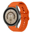 For Samsung Galaxy Watch 5 Pro Wave Pattern Stitched Silicone Watch Band(Orange) - free shipping - PMC TechLife - Order now!