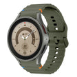 For Samsung Galaxy Watch 5 Pro Wave Pattern Stitched Silicone Watch Band(Army Green) - free shipping - PMC TechLife - Order now!