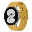 For Samsung Galaxy Watch 4 40 / 44mm Wave Pattern Stitched Silicone Watch Band(Yellow) - free shipping - PMC TechLife - Order now!