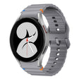 For Samsung Galaxy Watch 4 40 / 44mm Wave Pattern Stitched Silicone Watch Band(Dark Gray) - free shipping - PMC TechLife - Order now!