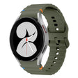 For Samsung Galaxy Watch 4 40 / 44mm Wave Pattern Stitched Silicone Watch Band(Army Green) - free shipping - PMC TechLife - Order now!