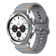 For Samsung Galaxy Watch 4 Classic 42 / 46mm Wave Pattern Stitched Silicone Watch Band(Dark Gray) - free shipping - PMC TechLife - Order now!