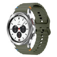 For Samsung Galaxy Watch 4 Classic 42 / 46mm Wave Pattern Stitched Silicone Watch Band(Army Green) - free shipping - PMC TechLife - Order now!