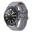 For Samsung Galaxy Watch3 41mm Wave Pattern Stitched Silicone Watch Band(Dark Gray) - free shipping - PMC TechLife - Order now!