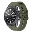 For Samsung Galaxy Watch3 41mm Wave Pattern Stitched Silicone Watch Band(Army Green) - free shipping - PMC TechLife - Order now!