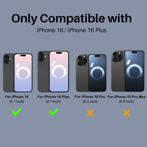 For iPhone 16 / 16 Plus NORTHJO Camera Lens Protector 3D Night Shot Tempered Glass Film(Black)