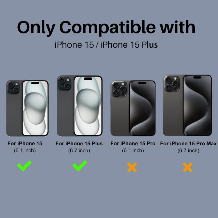 For iPhone 15 / 15 Plus NORTHJO Camera Lens Protector 3D Night Shot Tempered Glass Film(Black)