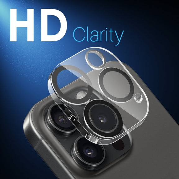For iPhone 15 Pro / 15 Pro Max NORTHJO Camera Lens Protector 3D Night Shot Tempered Glass Film(Black)
