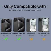 For iPhone 15 Pro / 15 Pro Max NORTHJO Camera Lens Protector 3D Night Shot Tempered Glass Film(Black)