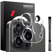 For iPhone 15 Pro / 15 Pro Max NORTHJO Camera Lens Protector 3D HD Tempered Glass Film(Clear)