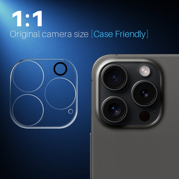 For iPhone 15 Pro / 15 Pro Max NORTHJO Camera Lens Protector 3D HD Tempered Glass Film(Clear)