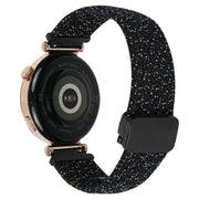 For Ticwatch Pro 3 Ultra 22mm Magnetic Buckle Braided Watch Band(Stars Black)
