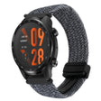 For Ticwatch Pro 3 Ultra 22mm Magnetic Buckle Braided Watch Band(Black White) - Watch Bands by PMC TechLife | Online Shopping South Africa | PMC TechLife | Buy Now Pay Later Mobicred