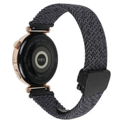 For Ticwatch Pro 3 Ultra 22mm Magnetic Buckle Braided Watch Band(Gray White)