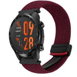 For Ticwatch Pro 3 Ultra 22mm Magnetic Buckle Braided Watch Band(Wine Red) - Watch Bands by PMC TechLife | Online Shopping South Africa | PMC TechLife | Buy Now Pay Later Mobicred