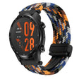 For Ticwatch Pro 3 Ultra 22mm Magnetic Buckle Braided Watch Band(Denim Orange) - Watch Bands by PMC TechLife | Online Shopping South Africa | PMC TechLife | Buy Now Pay Later Mobicred