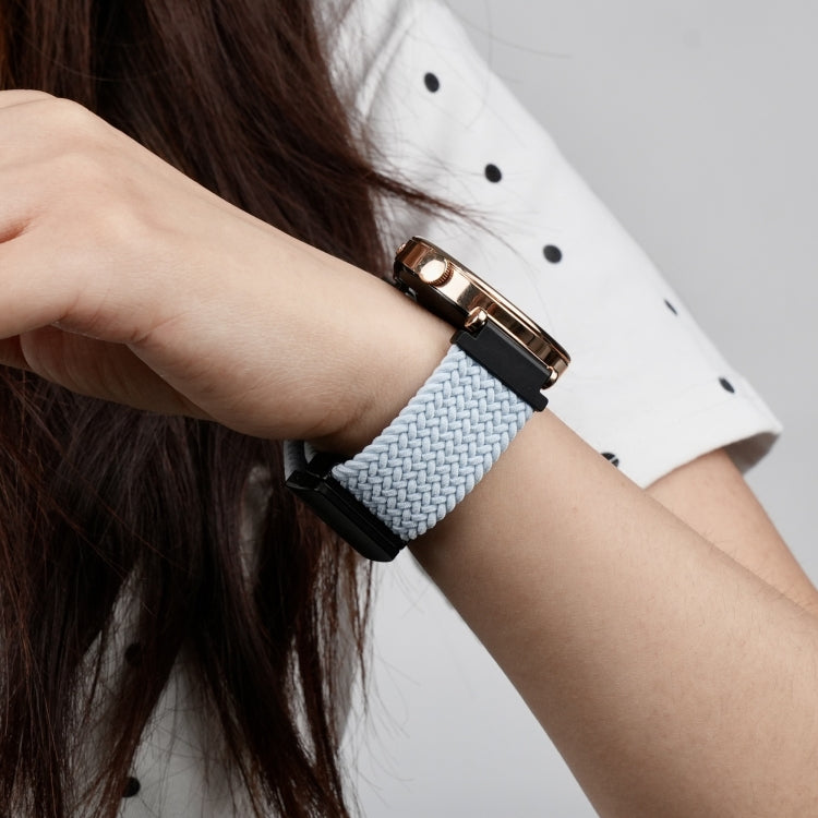 For Ticwatch Pro 3 Ultra 22mm Magnetic Buckle Braided Watch Band(Sky Blue)
