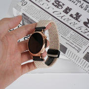For Ticwatch Pro 3 Ultra 22mm Magnetic Buckle Braided Watch Band(Starlight Colorful)