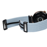 For Ticwatch Pro 3 Ultra 22mm Magnetic Buckle Braided Watch Band(Black Gray)