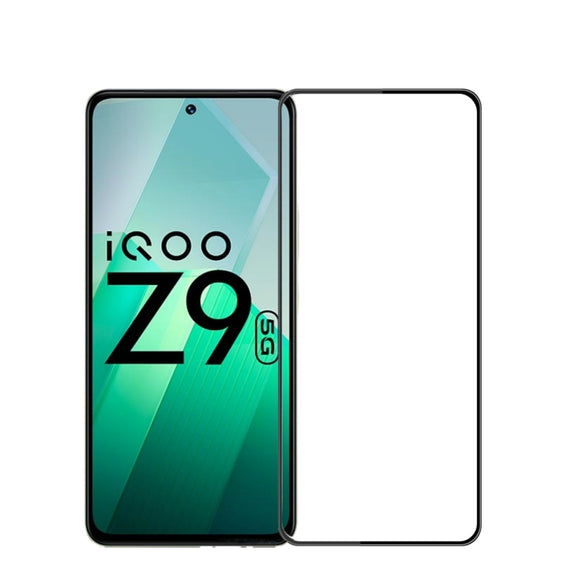 For vivo iQOO Z9 Global PINWUYO 9H 3D Curved Full Screen Explosion-proof Tempered Glass Film(Black)