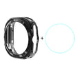 For Samsung Galaxy Watch Ultra 47mm ENKAY Hat-Prince Electroplated Soft TPU Case + 0.2mm 9H Glass Screen Protector(Black) - Watch Cases by ENKAY | Online Shopping South Africa | PMC TechLife | Buy Now Pay Later Mobicred