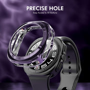 For Samsung Galaxy Watch Ultra 47mm ENKAY Hat-Prince Electroplated Soft TPU Case + 0.2mm 9H Glass Screen Protector(Transparent)