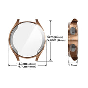For Samsung Galaxy Watch7 44mm ENKAY Hat-Prince Full Coverage Electroplated Soft TPU Case with Screen Protection(Black)