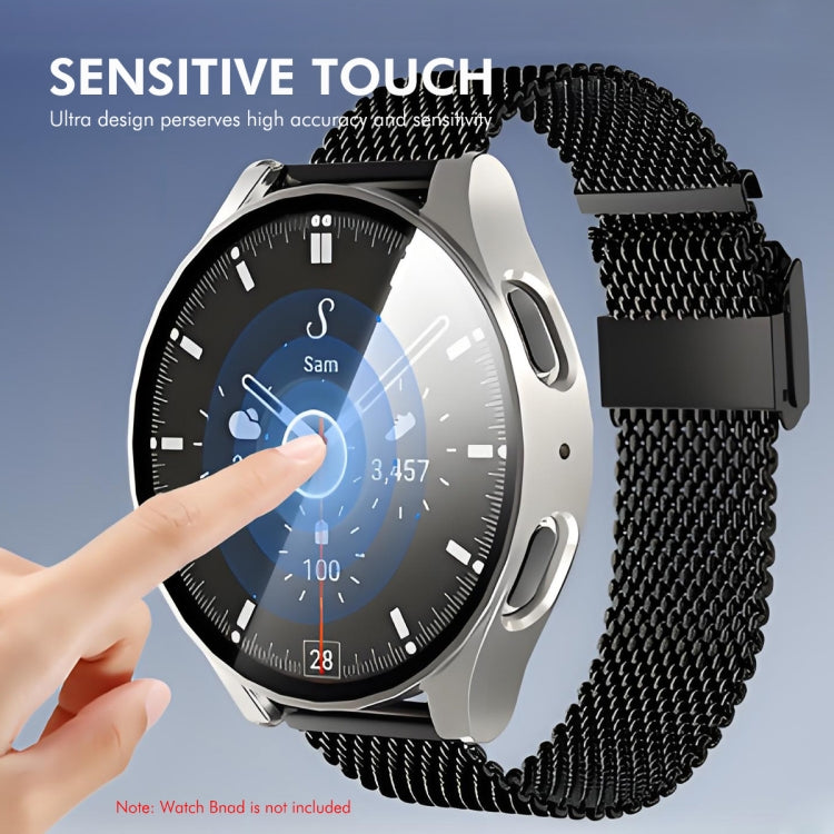 For Samsung Galaxy Watch7 40mm ENKAY Hat-Prince Full Coverage PC + Tempered Glass Film Integrated Watch Case(Black) - free shipping - PMc TechLife - Order now!