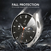 For Samsung Galaxy Watch7 44mm ENKAY Hat-Prince Full Coverage PC + Tempered Glass Film Integrated Watch Case(Transparent)