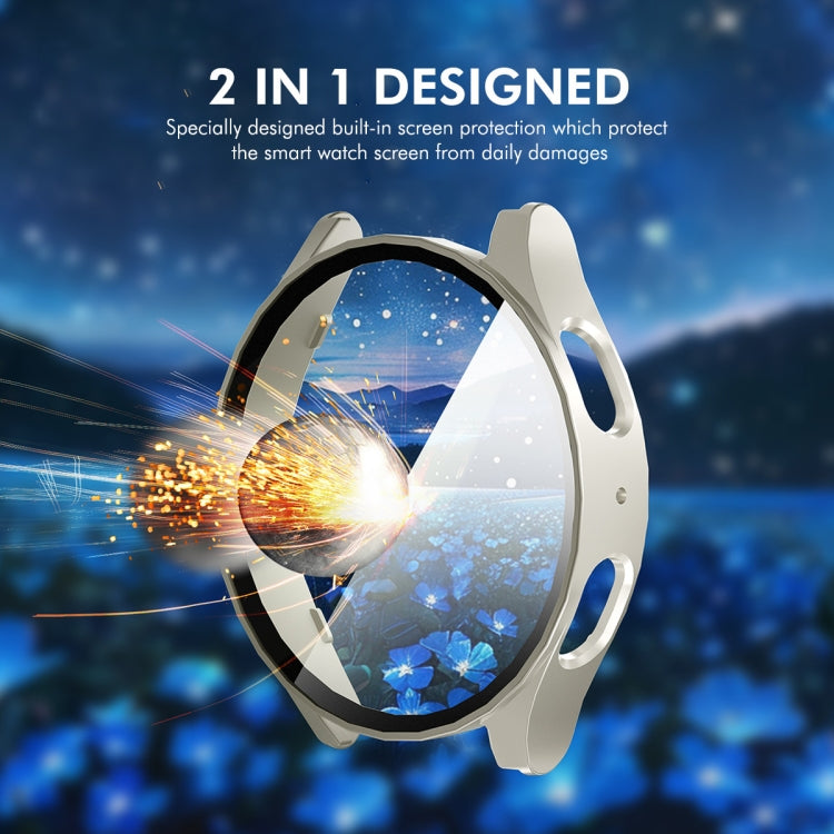 For Samsung Galaxy Watch7 44mm ENKAY Hat-Prince Full Coverage PC + Tempered Glass Film Integrated Watch Case(Transparent)