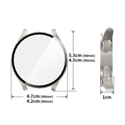 For Samsung Galaxy Watch7 44mm ENKAY Hat-Prince Full Coverage PC + Tempered Glass Film Integrated Watch Case(Transparent)