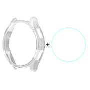 For Samsung Galaxy Watch7 40mm ENKAY Hat-Prince Electroplated Hard PC Case + 0.2mm 9H Glass Screen Protector(Transparent)