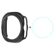 For Samsung Galaxy Watch Ultra 47mm ENKAY Hat-Prince Electroplated Hard PC Case + 0.2mm 9H Glass Screen Protector(Black) - Watch Cases by ENKAY | Online Shopping South Africa | PMC TechLife | Buy Now Pay Later Mobicred