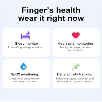 R03 SIZE 8 Smart Ring, Support Heart Rate / Blood Oxygen / Sleep / Multiple Sports Modes(Gold) - Smart Rings / Smart Telephones by PMC Jewellery | Online Shopping South Africa | PMC Jewellery | Buy Now Pay Later Mobicred